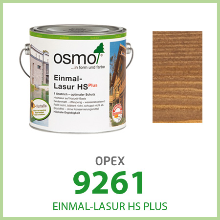 Однослойная лазурь Einmal-Lasur HS Plus, орех 9261