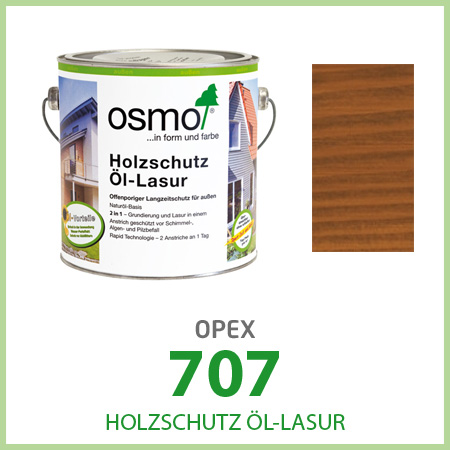 Защитная лазурь для древесины Holzschutz-Lasur, орех 707
